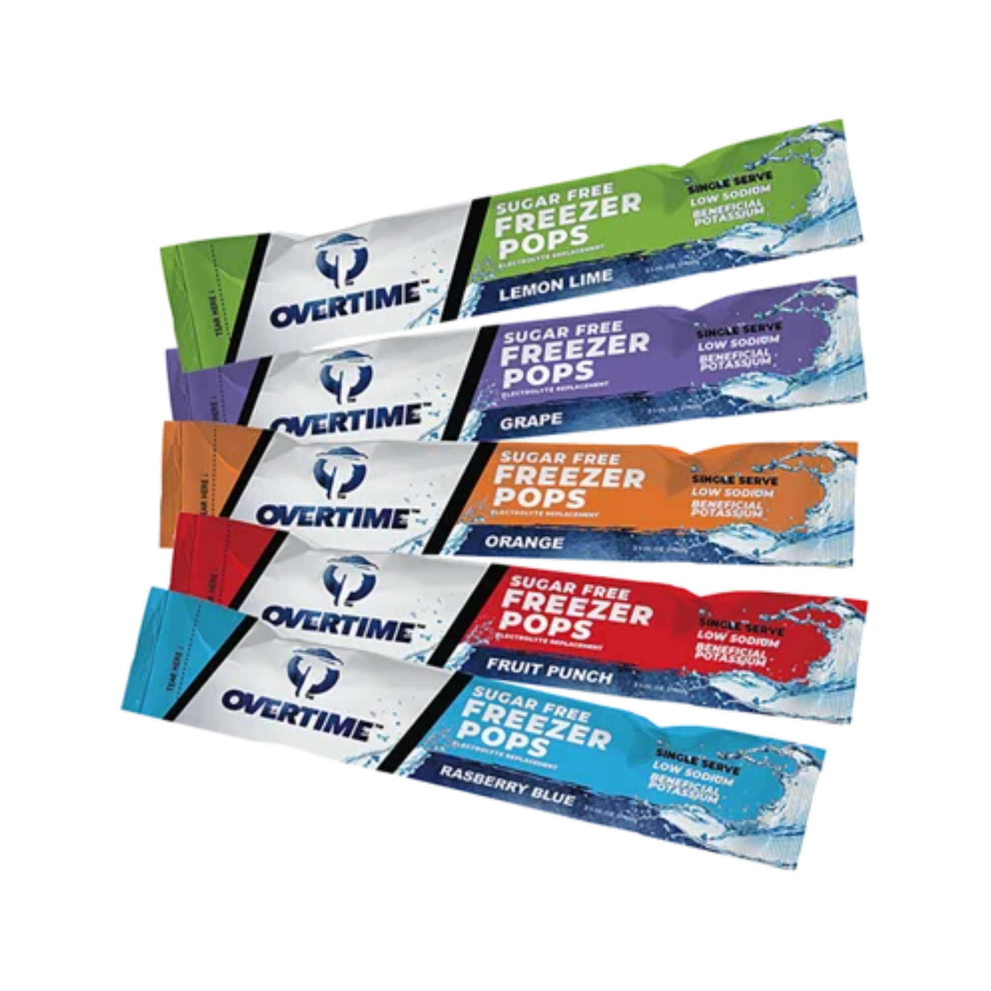 Overtime 5 Flavor Sugar Free Freezer Pops from GME Supply